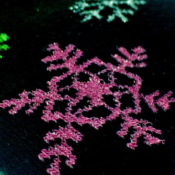 BOGO Planet Sox Women Winter Shimmer Snowflake Socks Size 9-11 Two Pairs for One - Picture 4 of 7